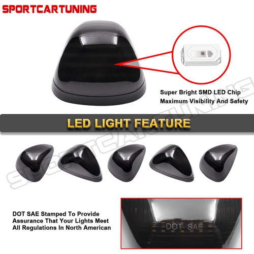 LED Cab Roof Running Marker Lights For Ford F250 F350 F450 F550 Super Duty 99-16 - Picture 5 of 12