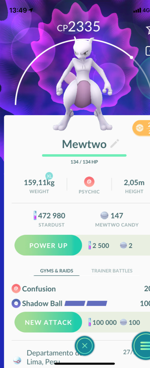 Shiny Mewtwo Pokemon Trade Go