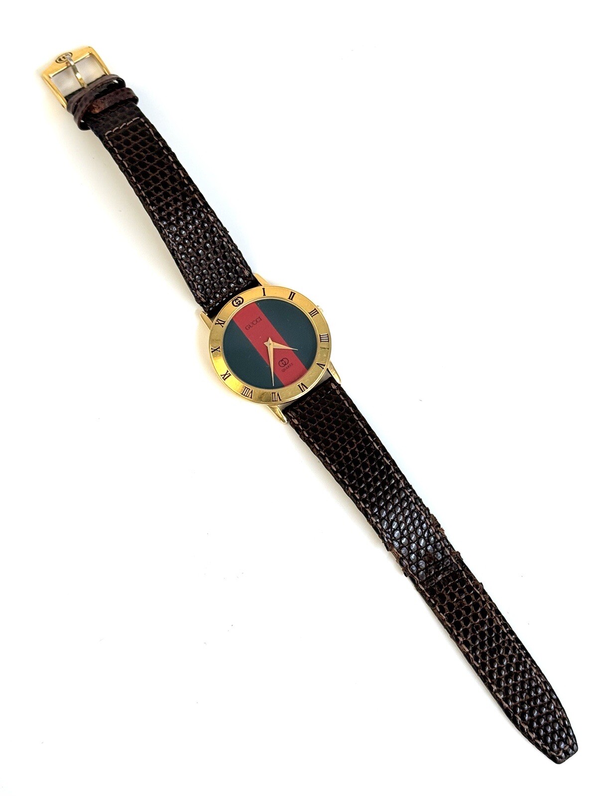 Vintage Mens Gucci Watch 3001m 33mm Needs Battery Original Band eBay