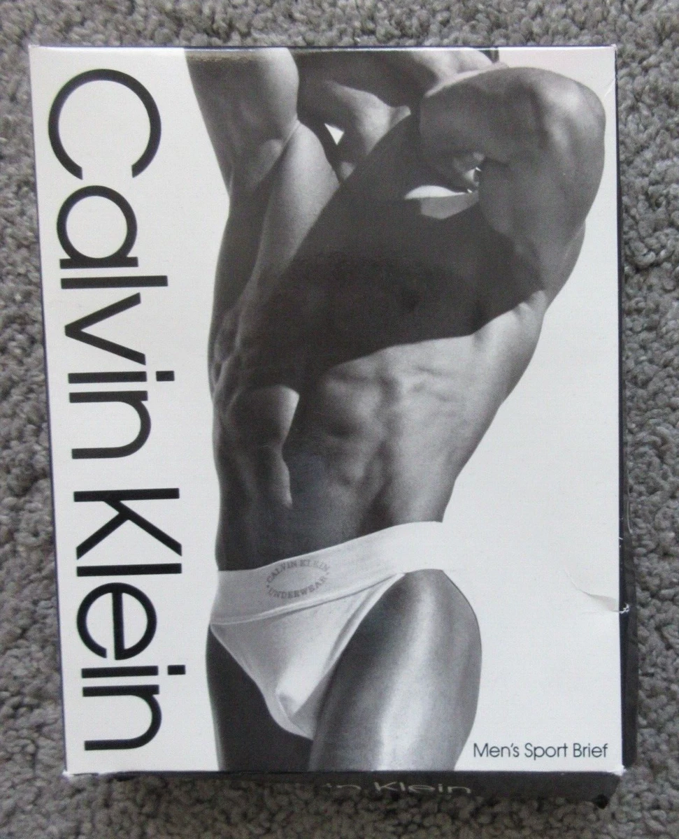 RARE NEW NIB VTG 1990s CALVIN KLEIN MEN MEDIUM SPORT BRIEF COTTON