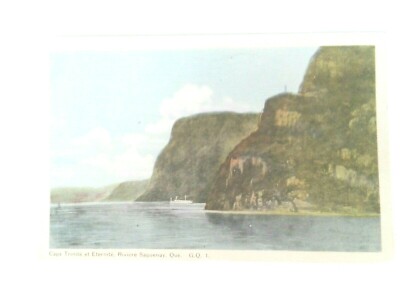 CANADA: CAPS TRINITE ET ETERNITE, RIVIERE SAGUENAY - QUEBEC - 1950 - POSTCARD