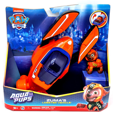 Paw Patrol Aqua Pups Figur Zuma`s Lobster Vehicle