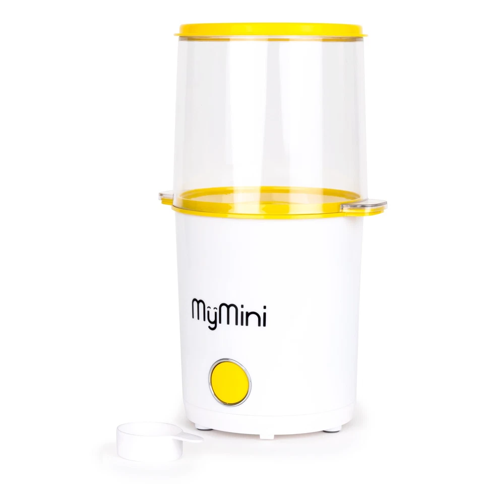 MyMini 8 tazas palomitas eléctricas de aire caliente y tazón, 800 vatios, blanco y amarillo Foto 2 de 4