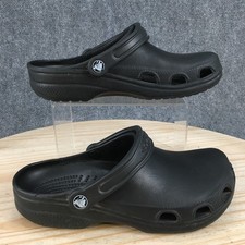 Crocs Shoes Mens 7 Womens 9 Slip On Comfort Classic Slingback Clogs Black Rubber
