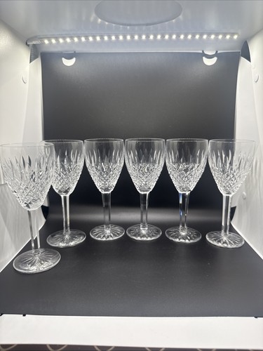Waterford Crystal CASTLEMAINE Claret/ Water Goblets 7 1/8” Set of 6 - Picture 2 of 17