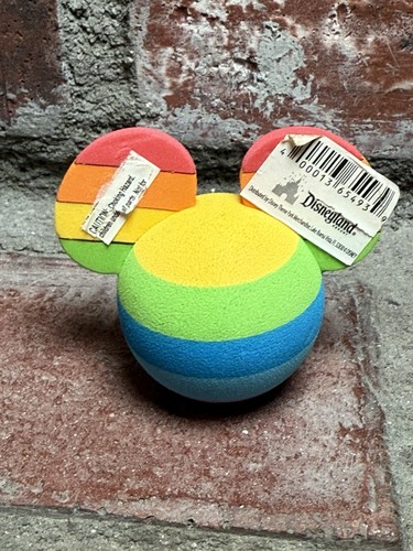 Disney Mickey Mouse Head Ears Rainbow Pride LGBTQ Car Antenna Ball Topper 2.5" - Picture 2 of 3
