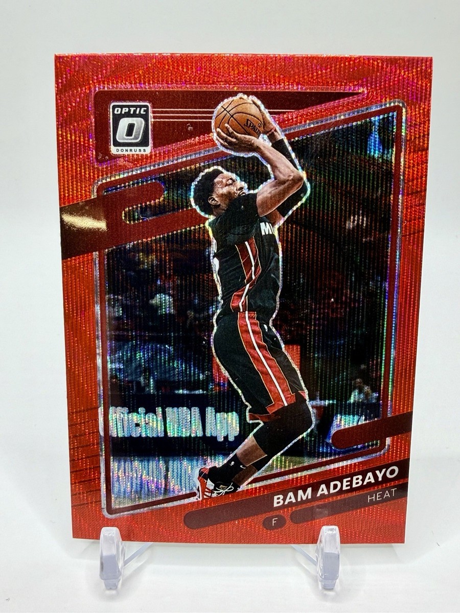 2021-22 Panini Donruss Optic - Bam Adebayo #148 Red Wave Prizm for