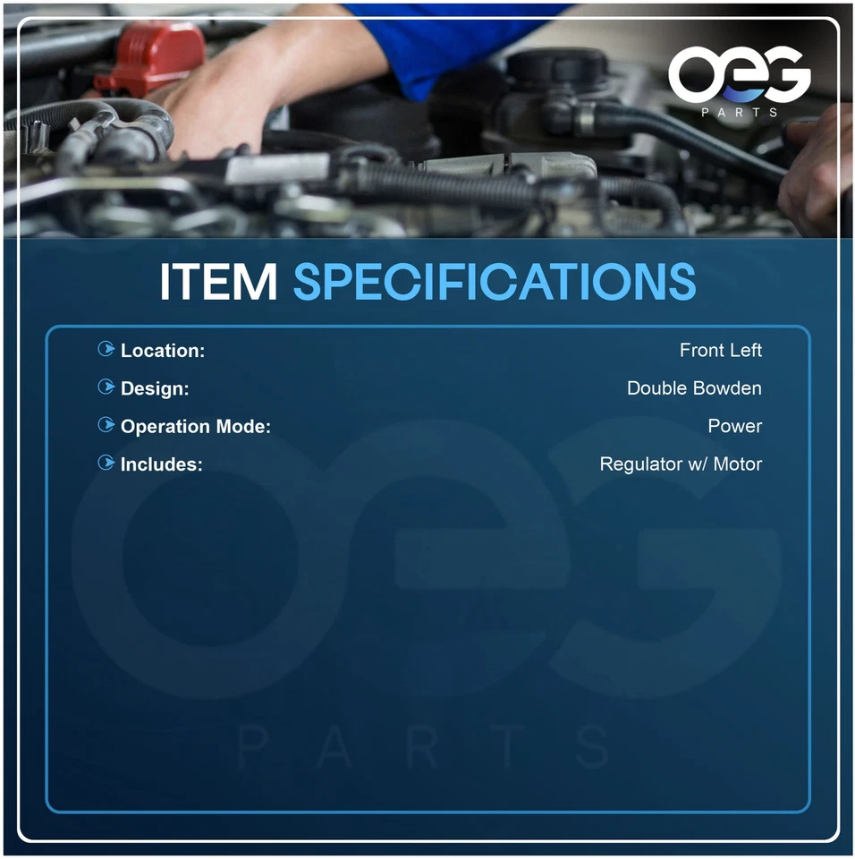 Regulador de ventana eléctrica con motor para Isuzu Ascender 03-08 10360625 741-690 F izquierda Foto 3 de 4