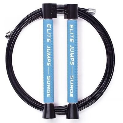Elite Jumps 4.0 Speed Jump Rope for Fitness & CrossFit - Adjustable Cable Ski...