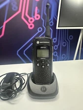 Motorola DTR550 Digital Portable Two Way Radio - Black With Base