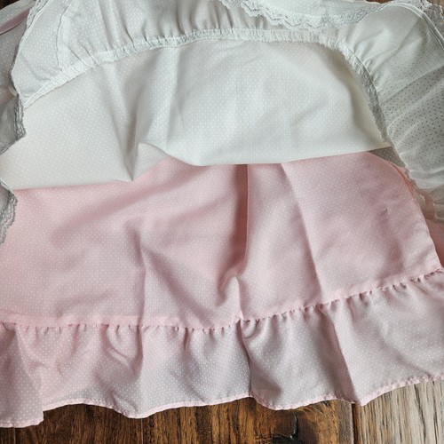 VTG Pink Lace Dress Lot Girls Sz 5 With Bow Floral Lace Accents Girly Frily - Picture 12 of 16