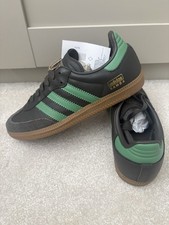 Adidas Samba OG Trainers Size 3.5 UK Brown/ Green New In Box with Tags