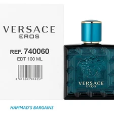 VERSACE EROS EDT 3.4 OZ / 100 ML FOR MEN (NEW IN WHITE BOX)