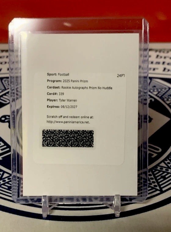 2025 Panini Prizm Rookie Autographs No Huddle Redemption #339