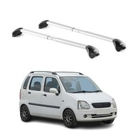 DachträGer GrundtäGer FüR Opel Agila 2000-2007 5 TüR 100Kg Alu Silber 2 Tlg ABE