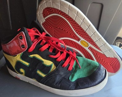 Ipath Grasshopper XT Iconic Skateboarding Shoes Sneakers Rasta Mens Size 14 Rare