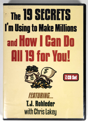 #ad The 19 Secrets I#x27;m Using To Make Millions T.J. Rohleder Chris Lakey Audio CD $24.00