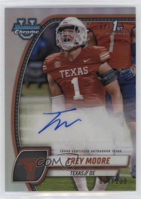 2024 Bowman U Chrome Prospect Refractor 51/299 Trey Moore #PA-TMO Auto 1h9t