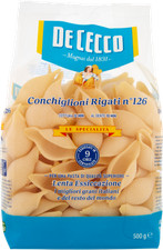 Nudeln Le specialita' Conchiglioni Rigati n126 500g - De Cecco