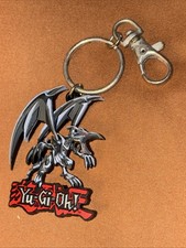 Portachiavi Yugioh Drago Nero Occhi Rossi Funimation 1996 Vintage