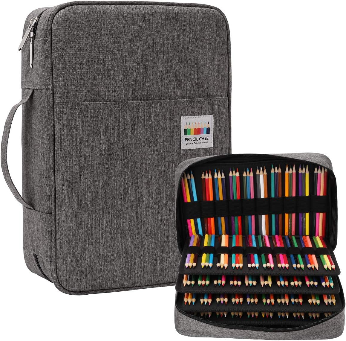 JAKAGO 304 Slots Colored Pencil Case Large Capacity Storage Bag for Artist Paint