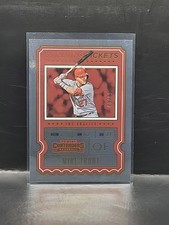 2020 Panini Contenders - Mike Trout #WT-7 Winning Ticket #d/99 Angels