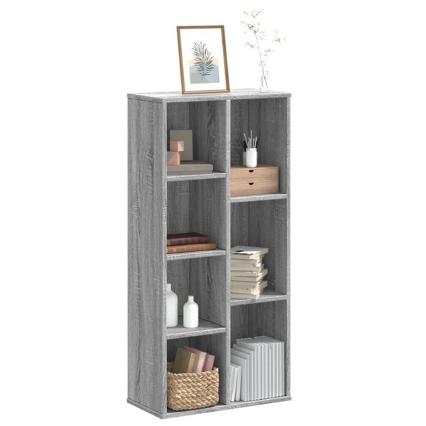 BüCherregal Grau Sonoma 50X25X105 Cm Holzwerkstoff-image