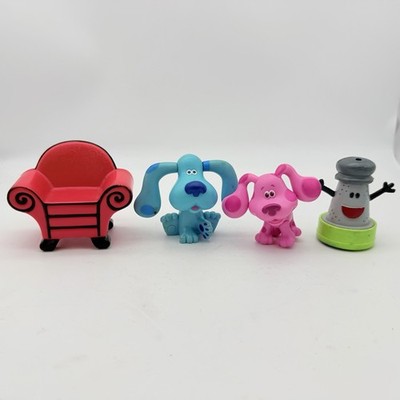 Blues Clues & You Figurines Play Toys Lot Of 4 Blue Magenta Thinking Chair Salt