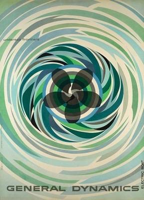 General Dynamics Undersea Frontiers Spiral Poster Print 24x36