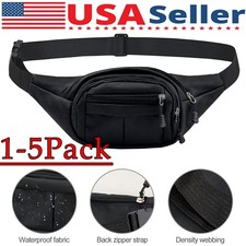 Men Women Fanny Pack Belt waist Bag Cross body Sling Shoulder Travel Sport Pouch