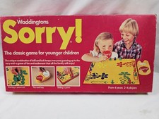 Waddingtons Vintage 1980 Board Game Sorry! 100% Complete Boxed
