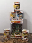 Funko Pop! Dragon Ball Z Sherron Glow In The Dark with 3 Goku and 2 Vegeta ￼