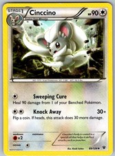 POKÉMON TCG CINCCINO 89/124 UNCOMMON FATES COLLIDE LIGHTLY PLAYED