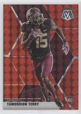 2021 Panini Mosaic Draft Picks Mosaic Red /99 Tamorrion Terry #25 e6p