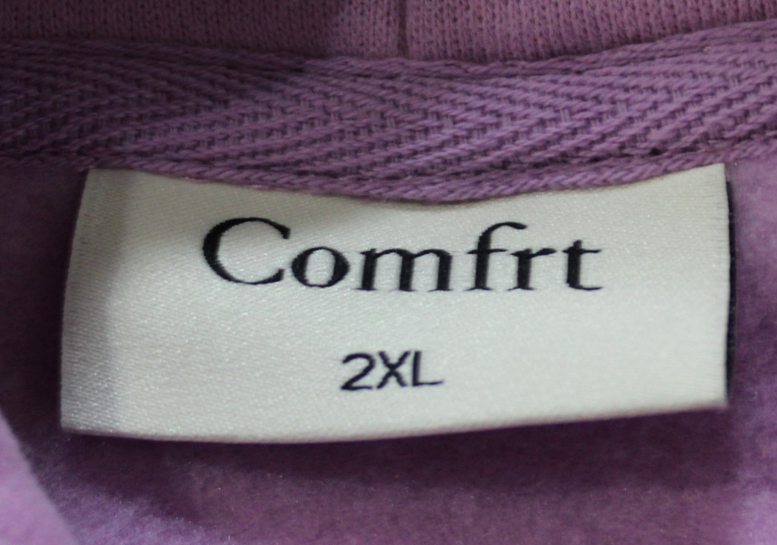 Comfrt Unisex Adults Oversized Pastel Pullover Hoodie AP2 Lilac Purple Size: 2XL