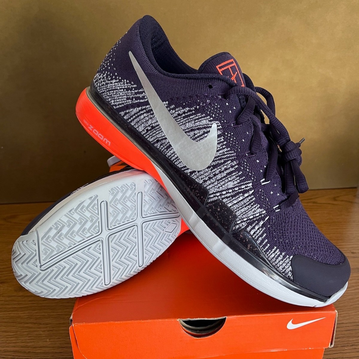 Nike Roger Federer RF 2017 Hopman Cup Zoom Vapor 9.5 Flyknit X