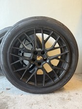 20 Porsche Macan Oem Factory Spyder Wheels Gunmetal Machine With Tires Gts