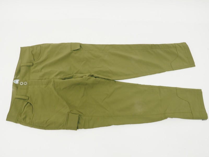 Club Ride Women's Mountain Bike Pants Medium Green 2  Cargo Pockets Zip Ankle
