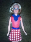 Vintage Barbie Doll 1972 "Growing Up skipper In Original Outfit! Htf!