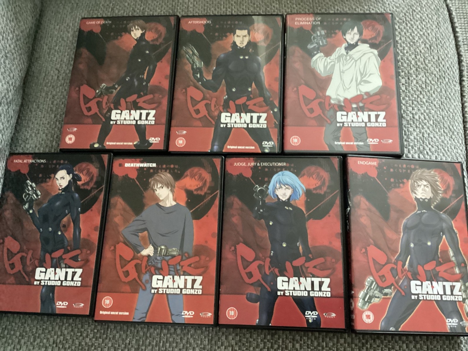 7 x Gantz by  Studio Gonzo dvd my ref A2