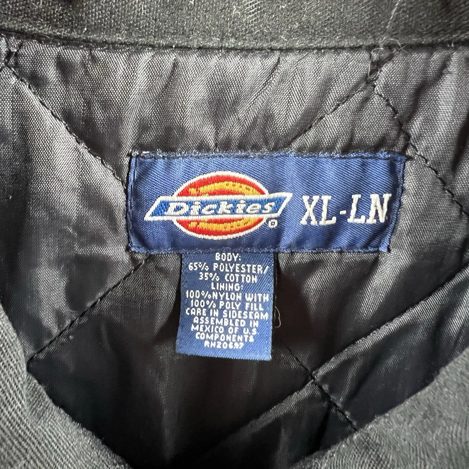 Vintage Dickies Social Distortion Jacket Mens XL Black Lined Skully 90s Workwear image 6