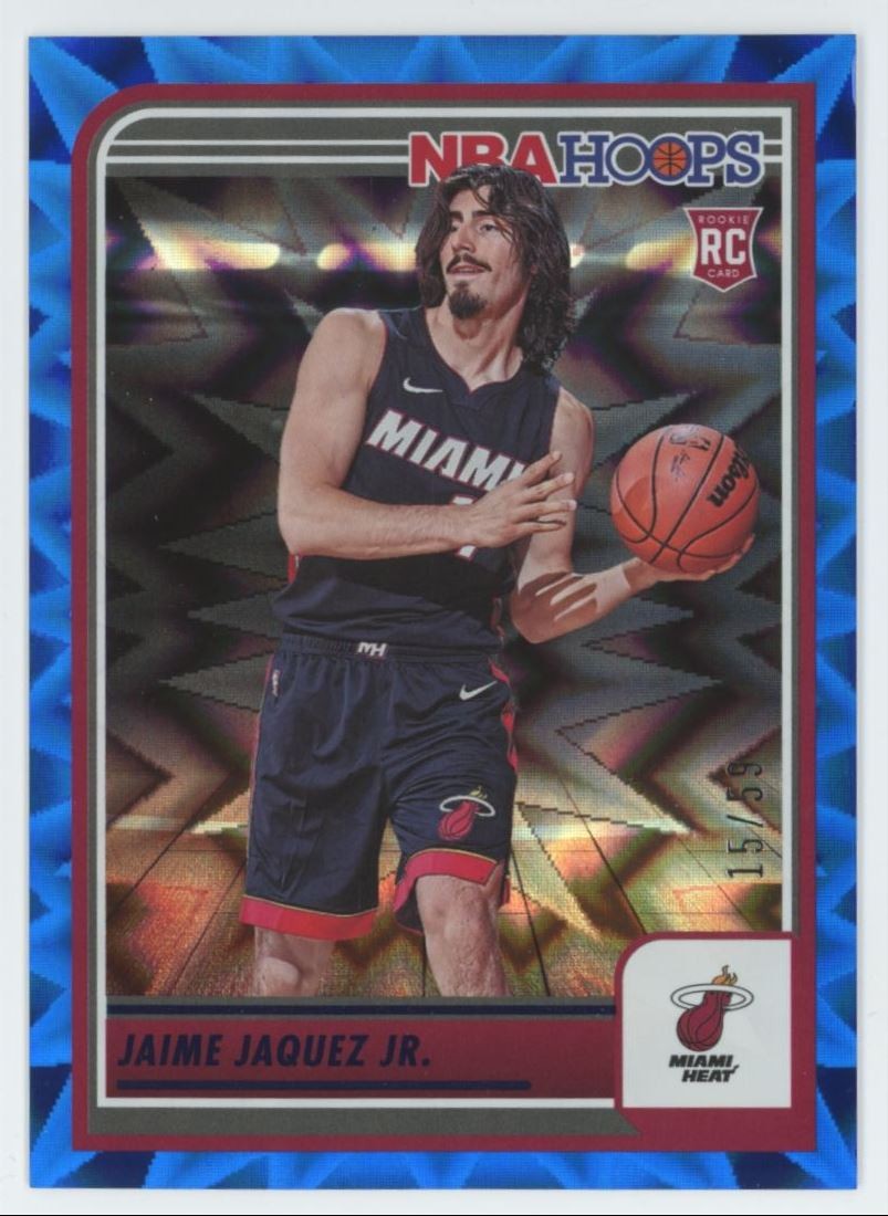 2023-24 NBA Hoops Blue Explosion Jaime Jaquez Jr. Rookie /59 Heat #249 C70