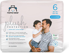 Amazon Brand - Plush Protection Diapers, Baby Dry with Leak Protection, Hypoall
