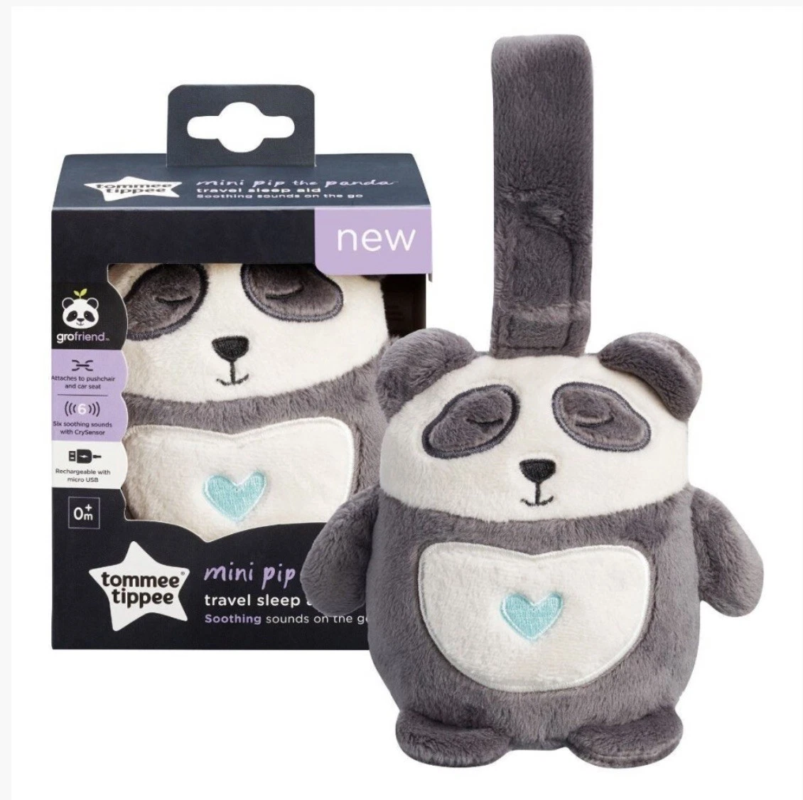 Tommee Tippee Travel Sleep Aid Rechargeable Mini Grofriend Pip the Panda
