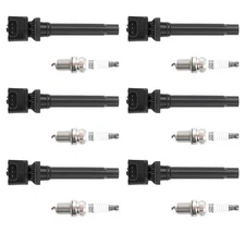 3340065J00 Ignition Coil & 894328372 Spark Plug Set for Suzuki SX4 2.0L 2007-08