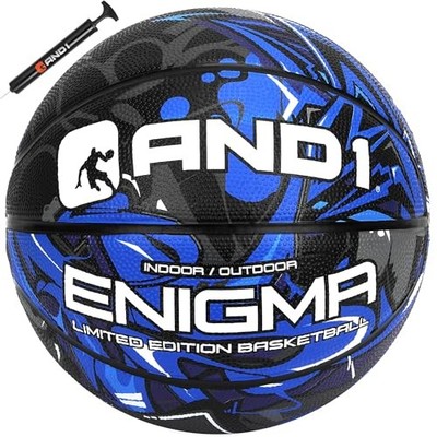 Enigma Basketball - Streetball for Indoor and Outdoor 27.5 W/Pump Blue/Black