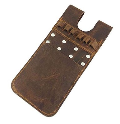 Back Pocket Arrow Quiver Horse Leather Pocket Quiver for Holding 6 Pieces Arr...