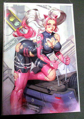 MISS MEOW #5 DRAVACUS COVER ART MERC COMICS ELITE SO HOT  VIRGIN TEASE G196