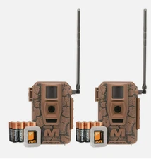 Muddy Mitigator 2.0 24MP Dual Carrier Cellular Brown Trail Camera 2 Pack