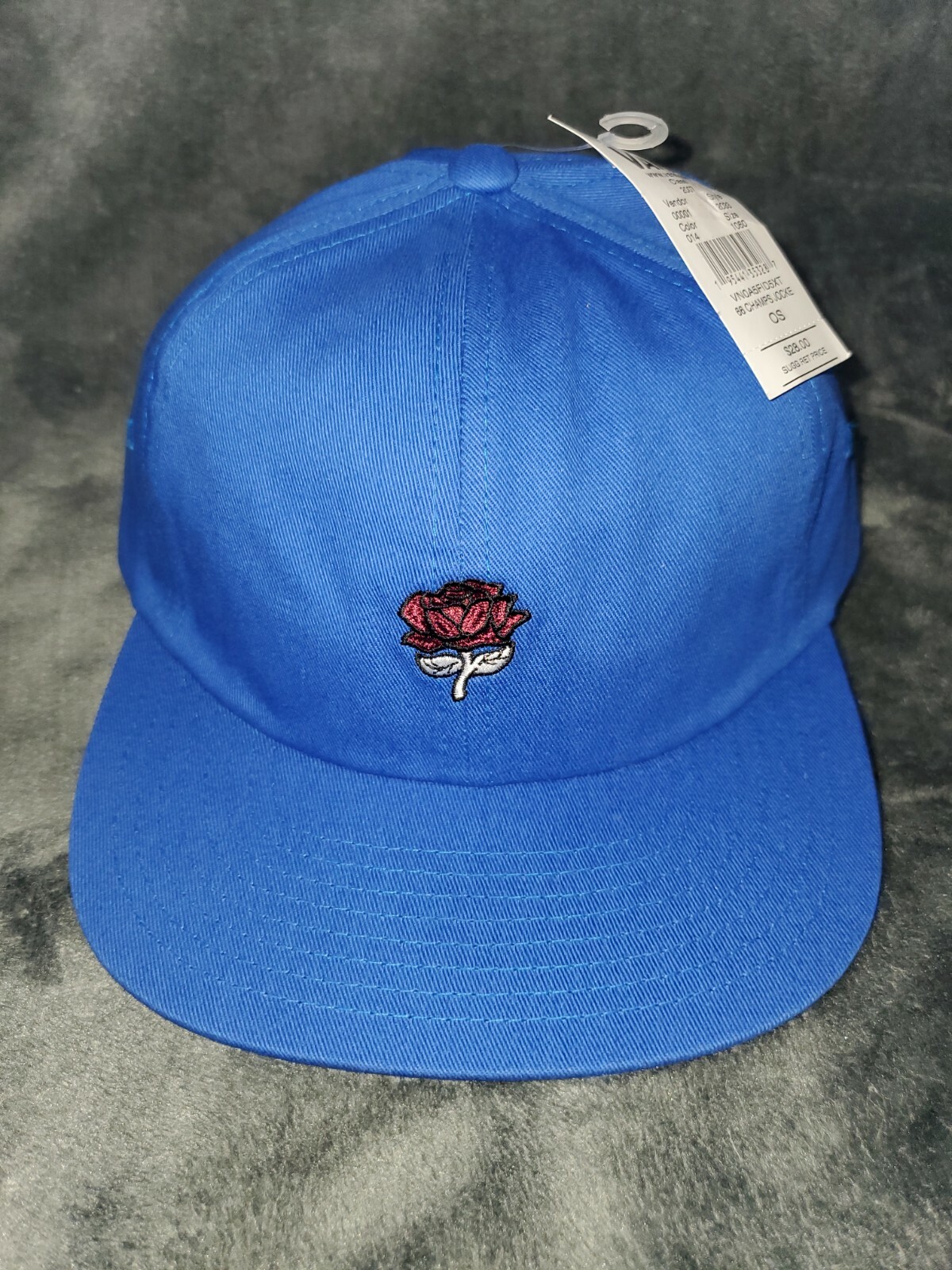 VANS 66 Champs Flower Strapback Hat Unisex Blue VN0A5FID5XT-image